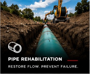 Underground pipe work